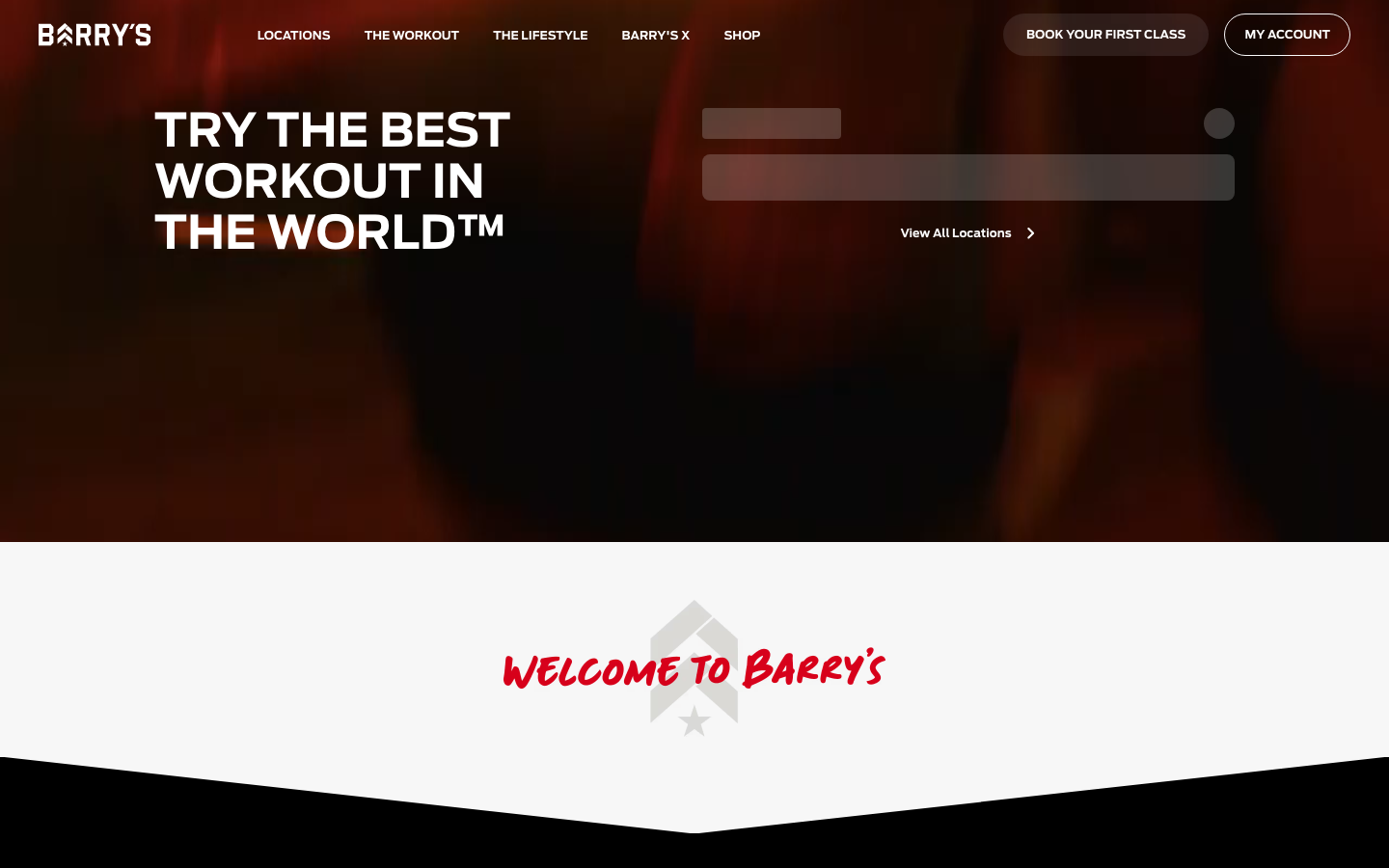 Screenshot of Barrys