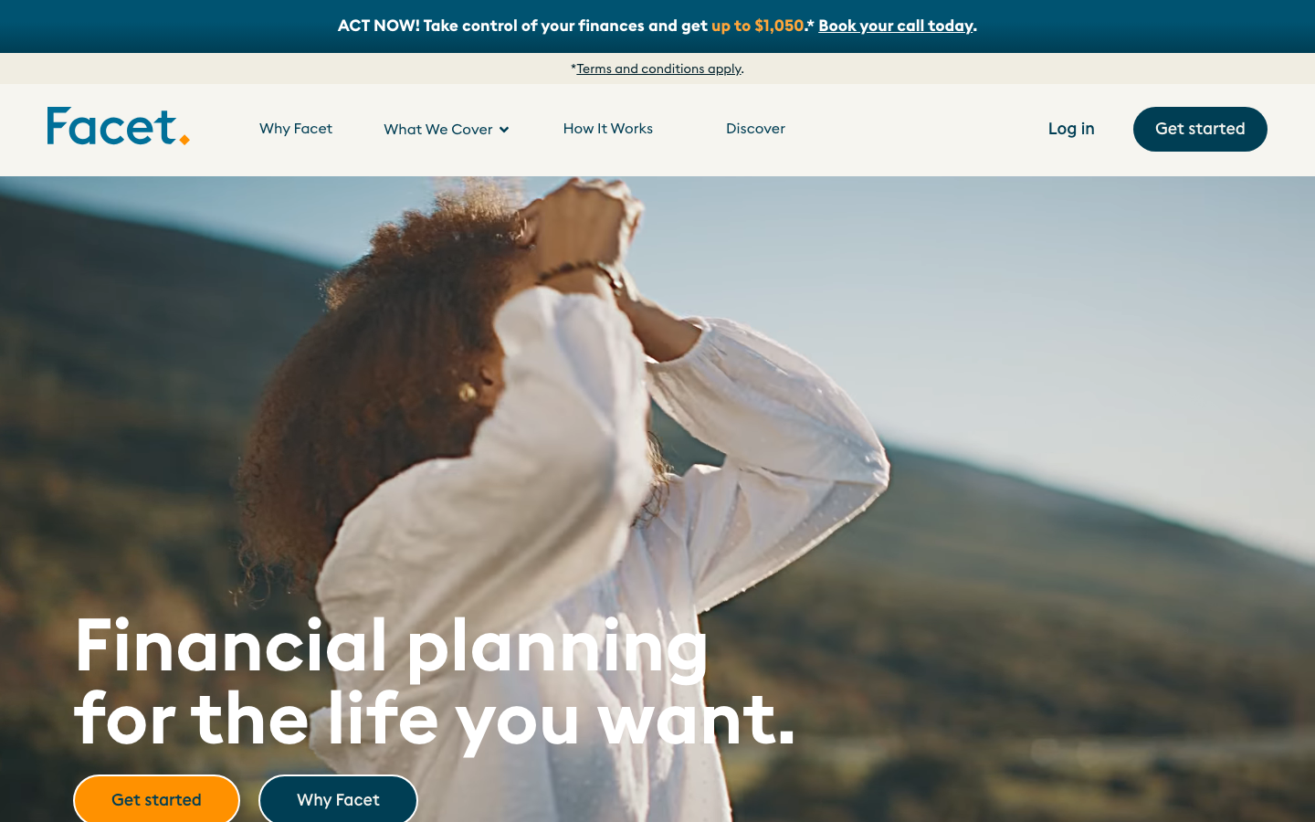 Screenshot of Facet Wealth