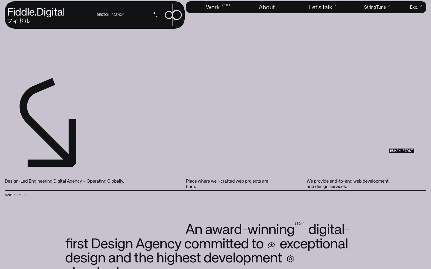 Screenshot of Fiddle Digital