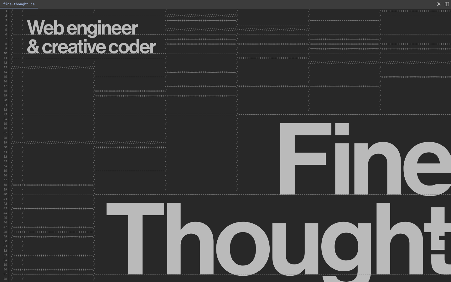 Screenshot of Fine Thought
