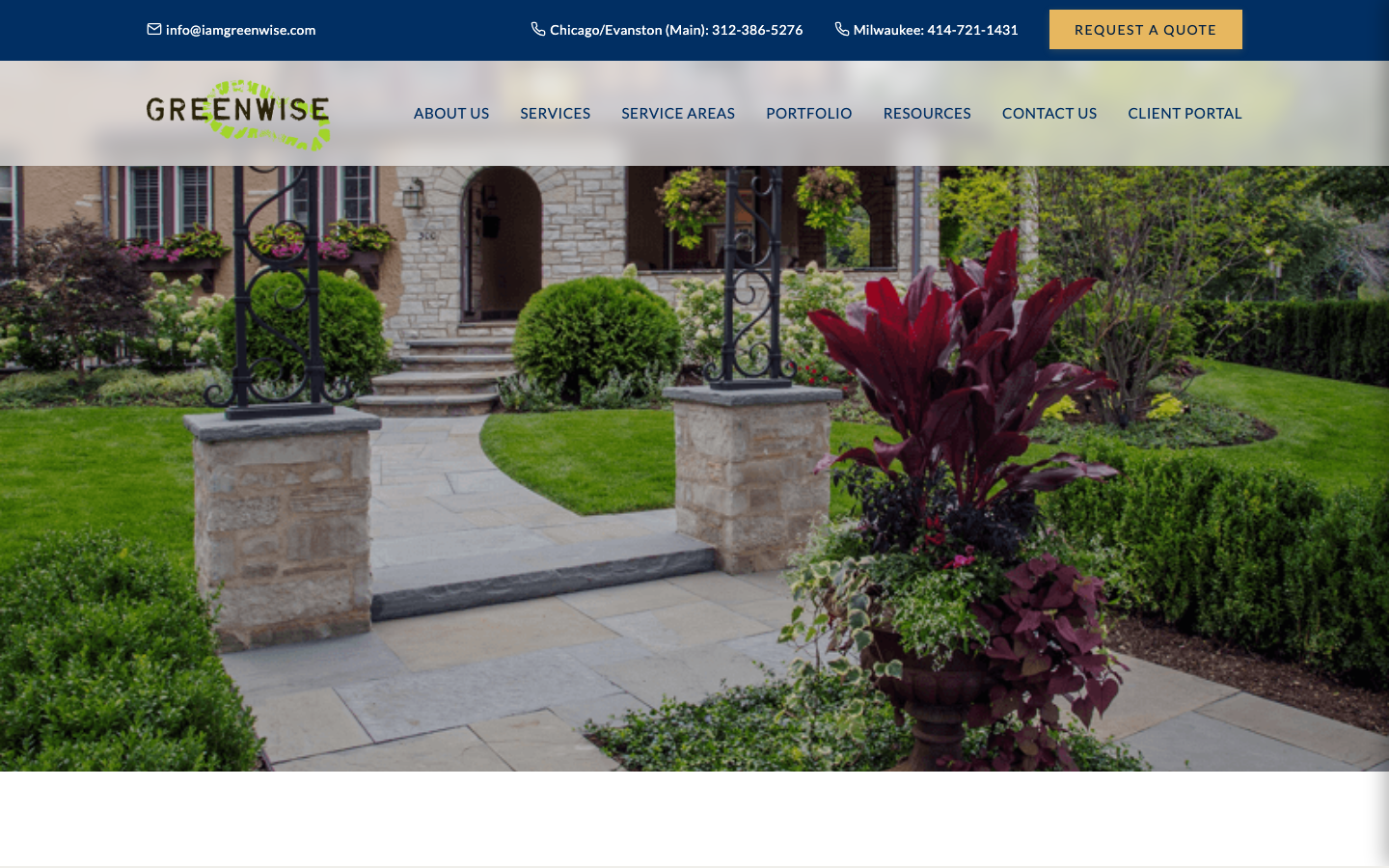 Screenshot of Greenwise Organic Lawn Care