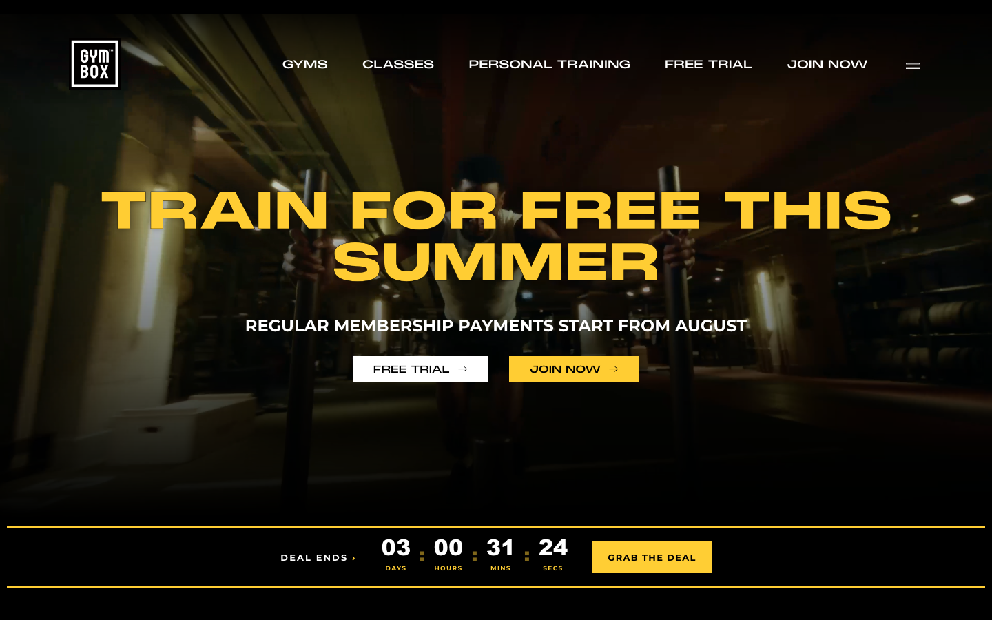 Screenshot of Gymbox