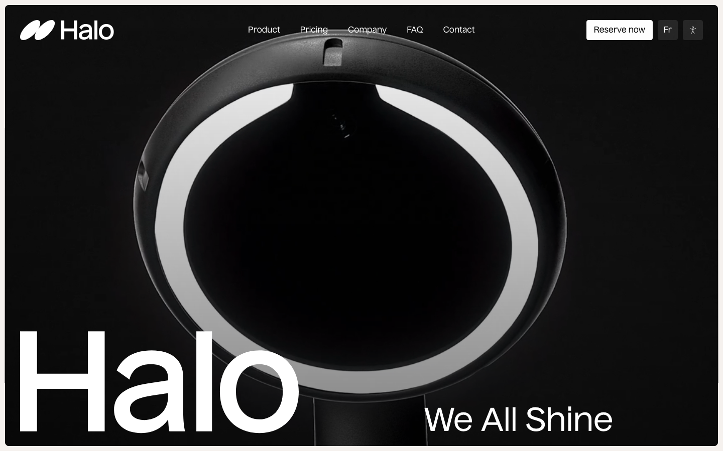 Screenshot of Halo Dental