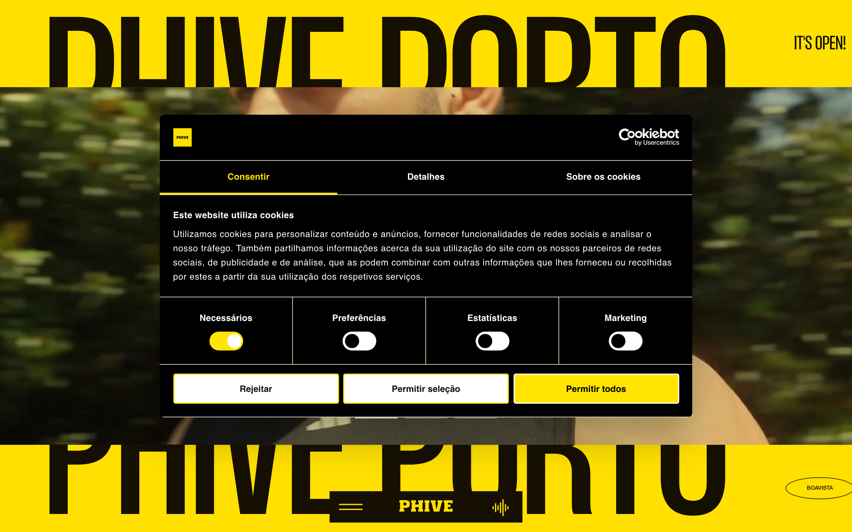 Screenshot of Phive