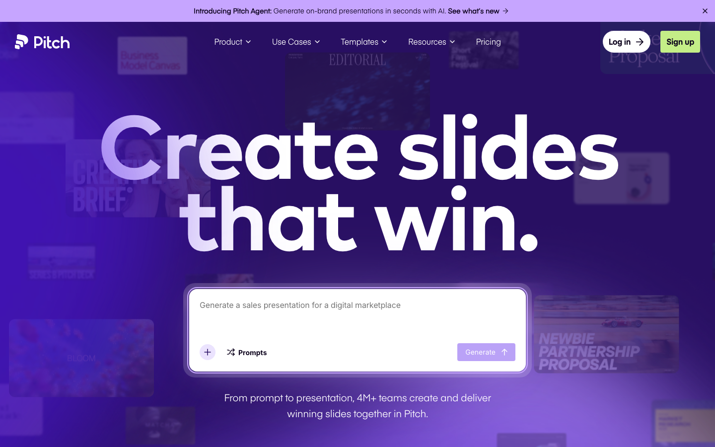 Screenshot of Pitch