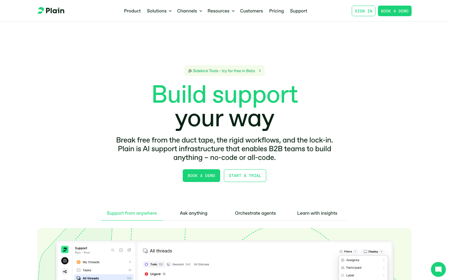Screenshot of Plain