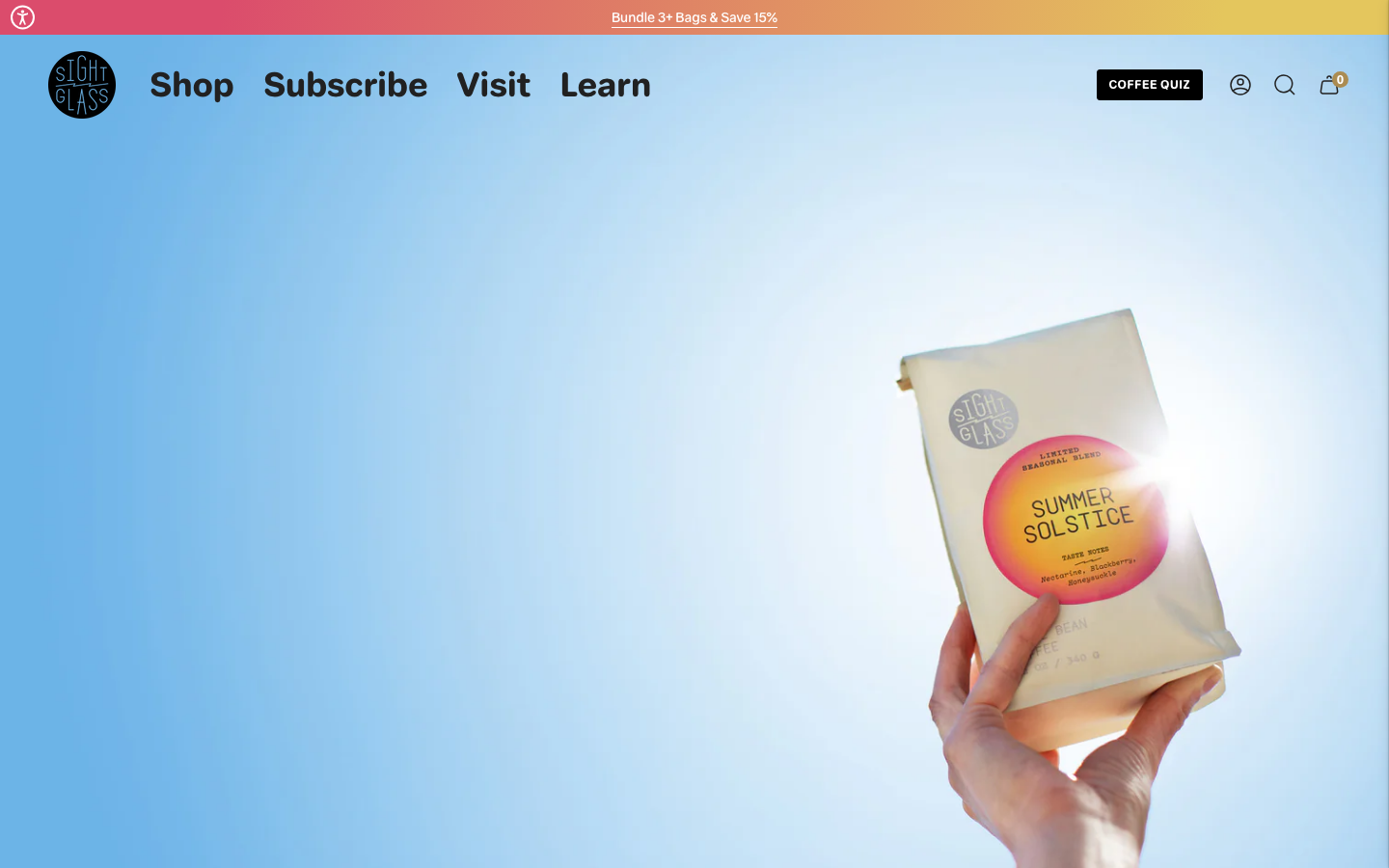 Screenshot of Sightglass Coffee