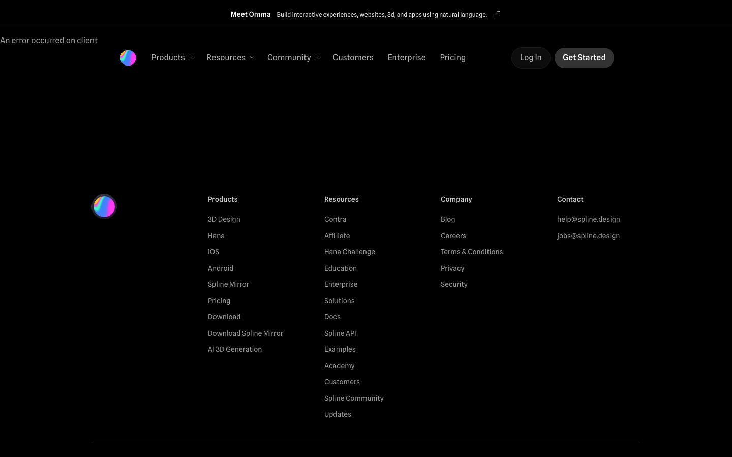 Screenshot of Spline