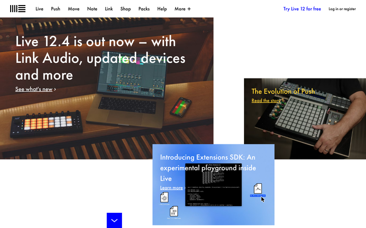 Screenshot of Ableton