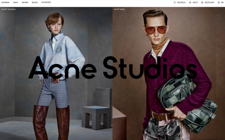 Screenshot of Acne Studios