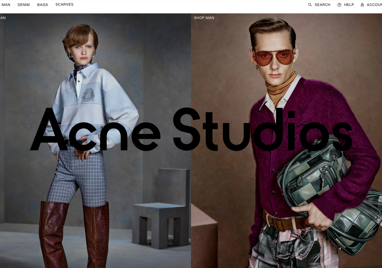 Screenshot of Acne Studios
