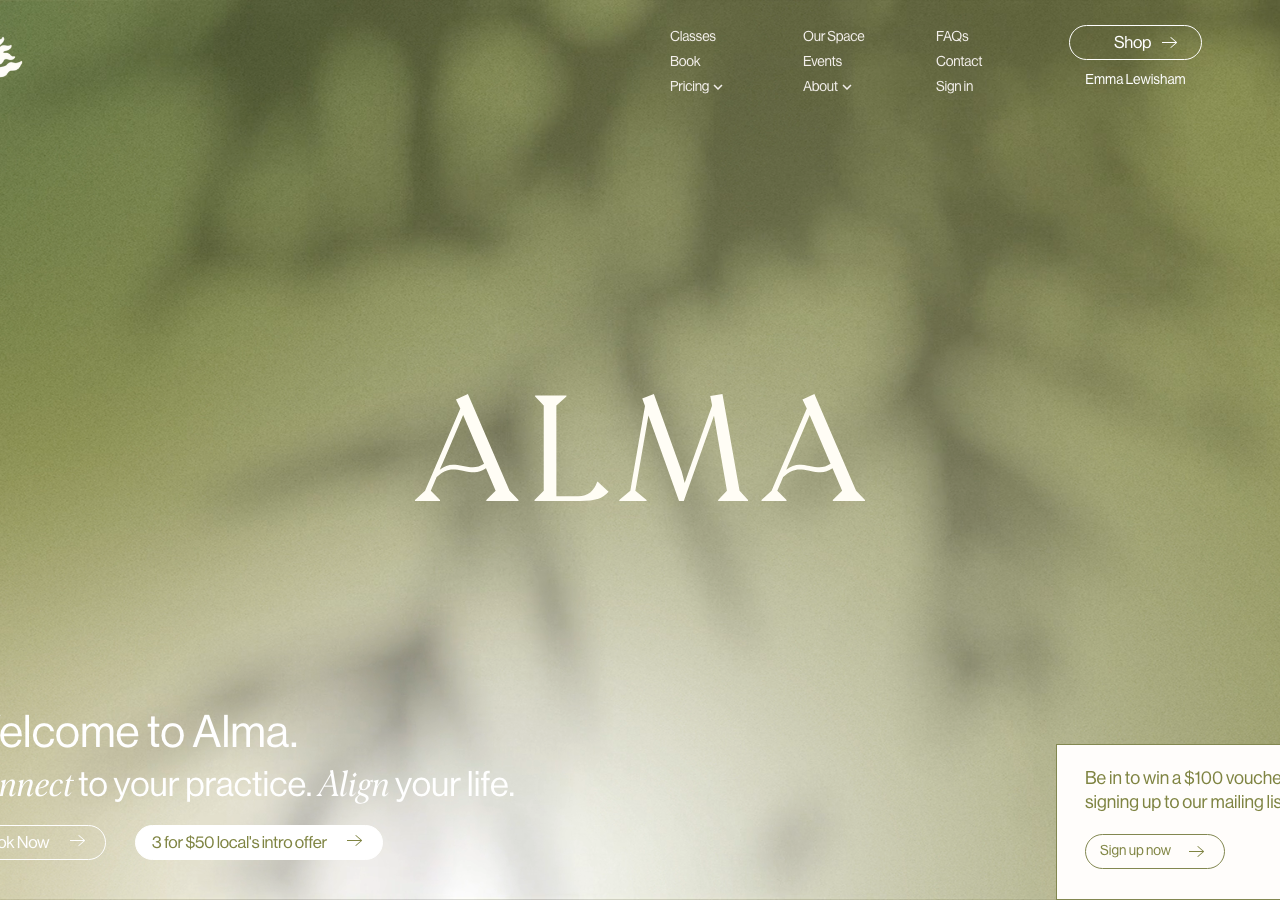 Screenshot of Alma Studio