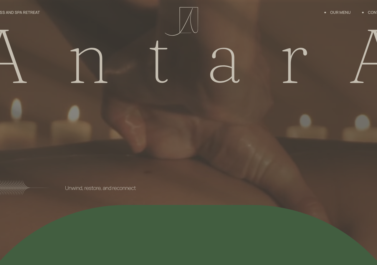 Screenshot of Antara Spa