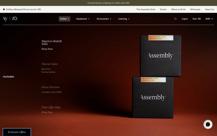 Screenshot of Assembly Coffee 2