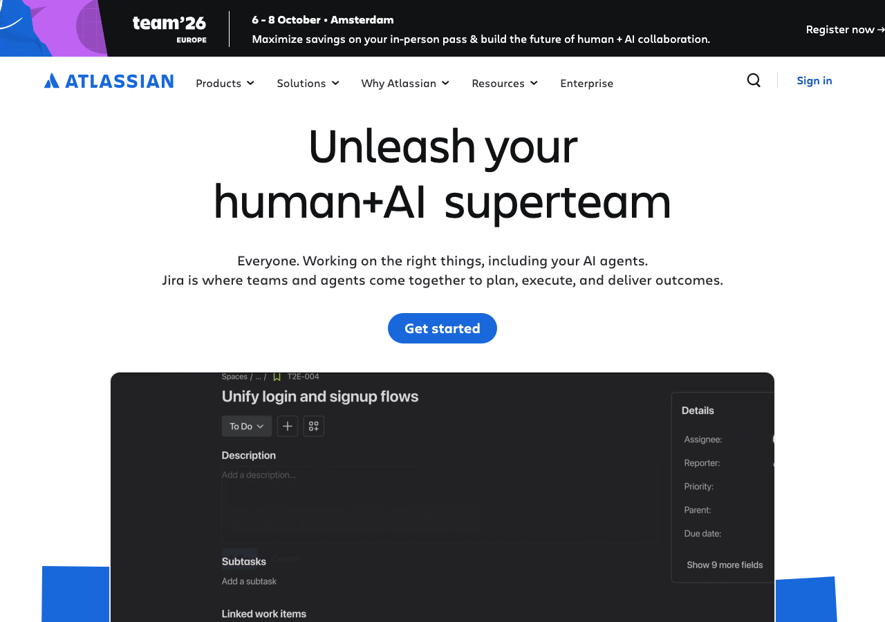 Screenshot of Atlassian