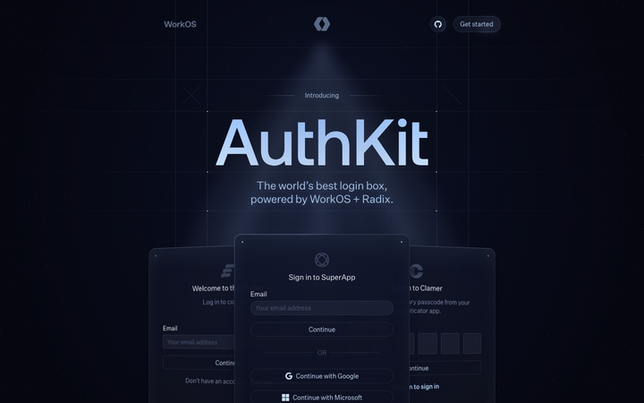 Screenshot of Authkit