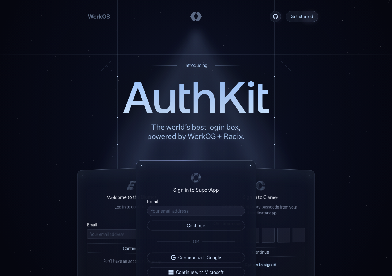 Screenshot of Authkit