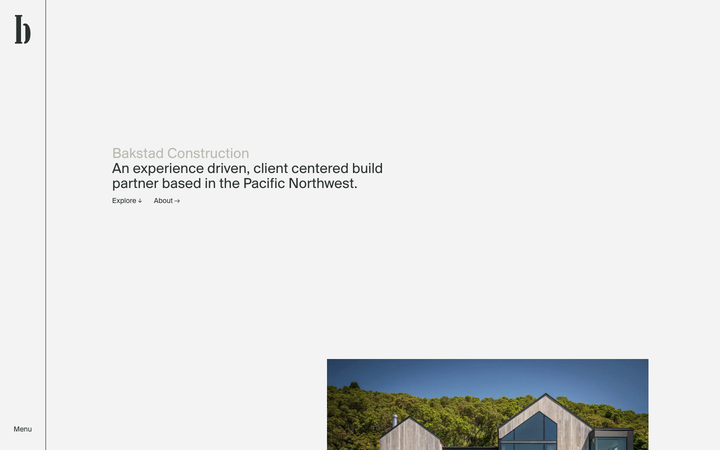 Screenshot of Bakstad Construction