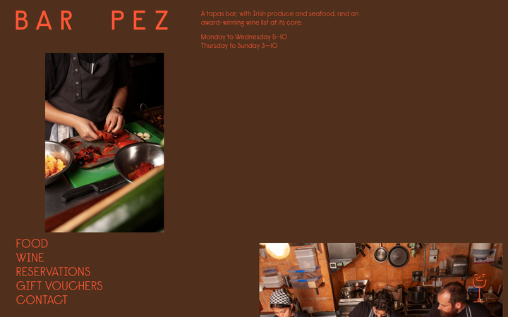 Screenshot of Bar Pez