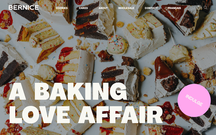 Screenshot of Bernice Bakery