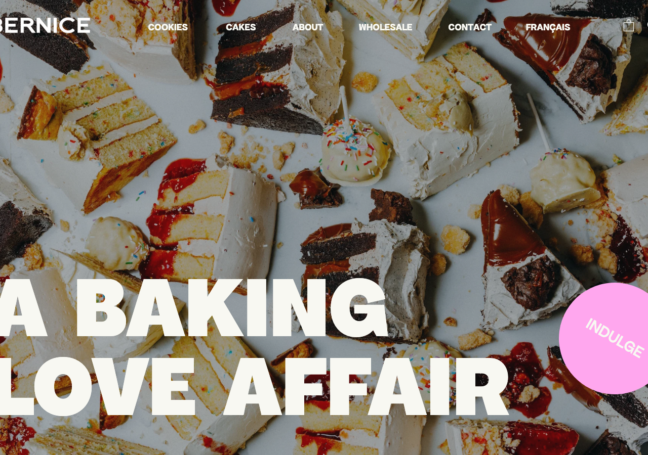 Screenshot of Bernice Bakery