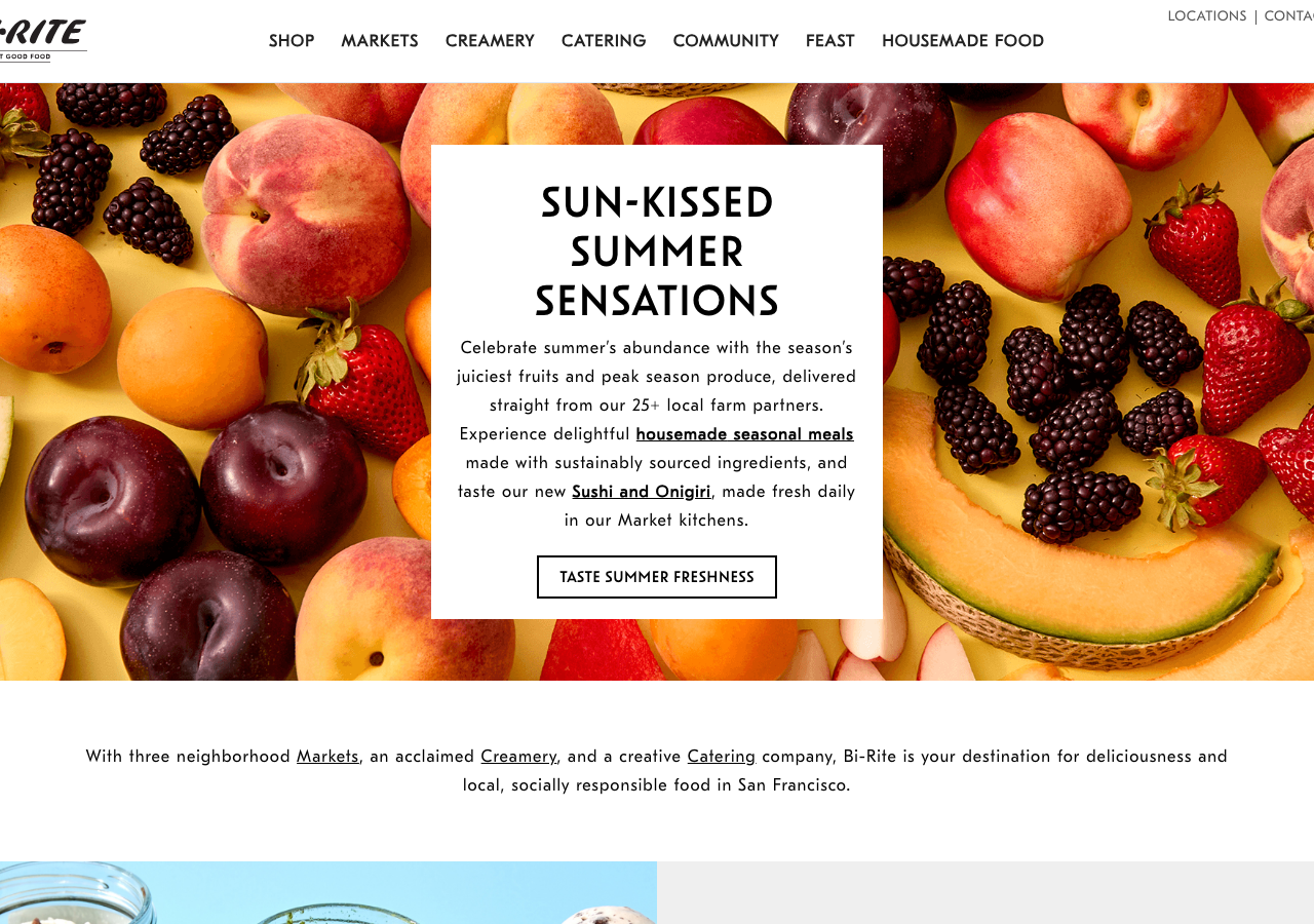Screenshot of Bi Rite Market
