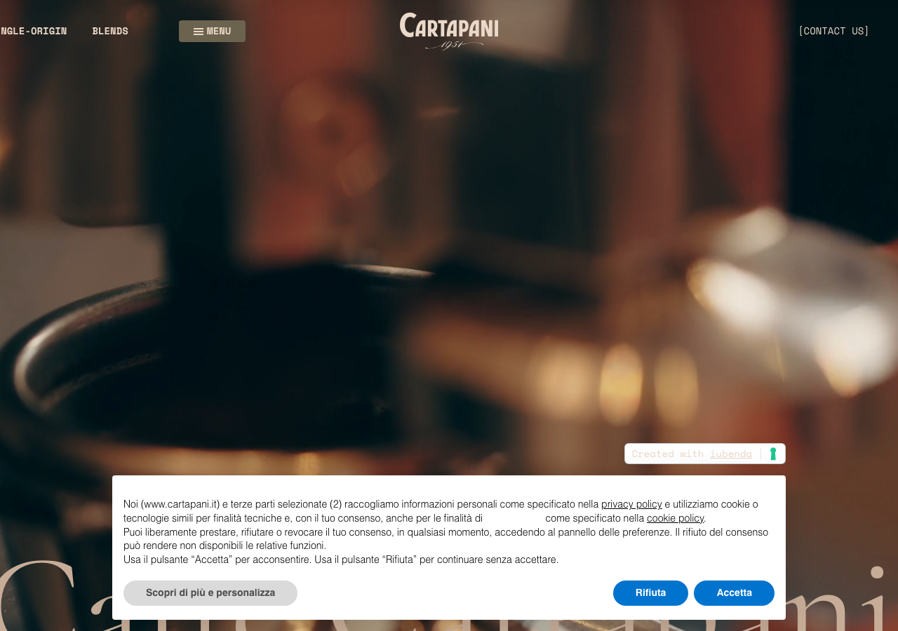 Screenshot of Caffe Cartapani