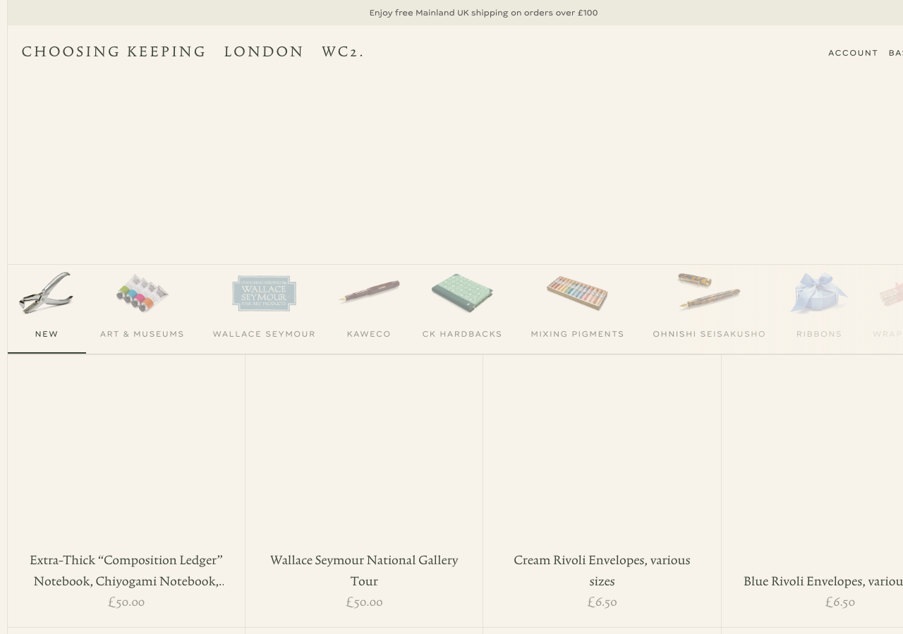 Screenshot of Choosing Keeping