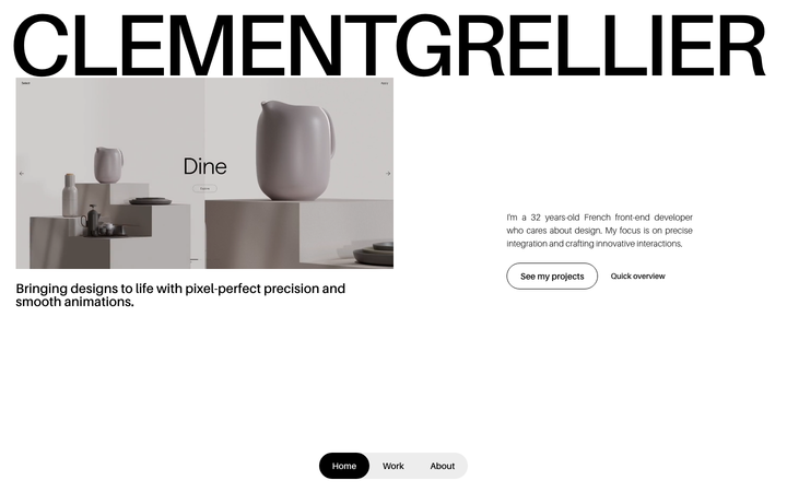 Screenshot of Clement Grellier