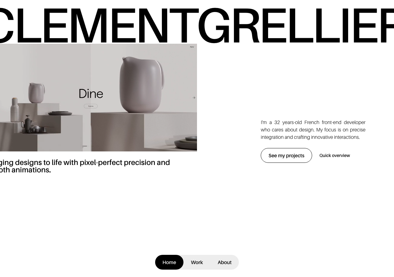 Screenshot of Clement Grellier
