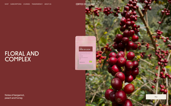 Screenshot of Coffee Collective