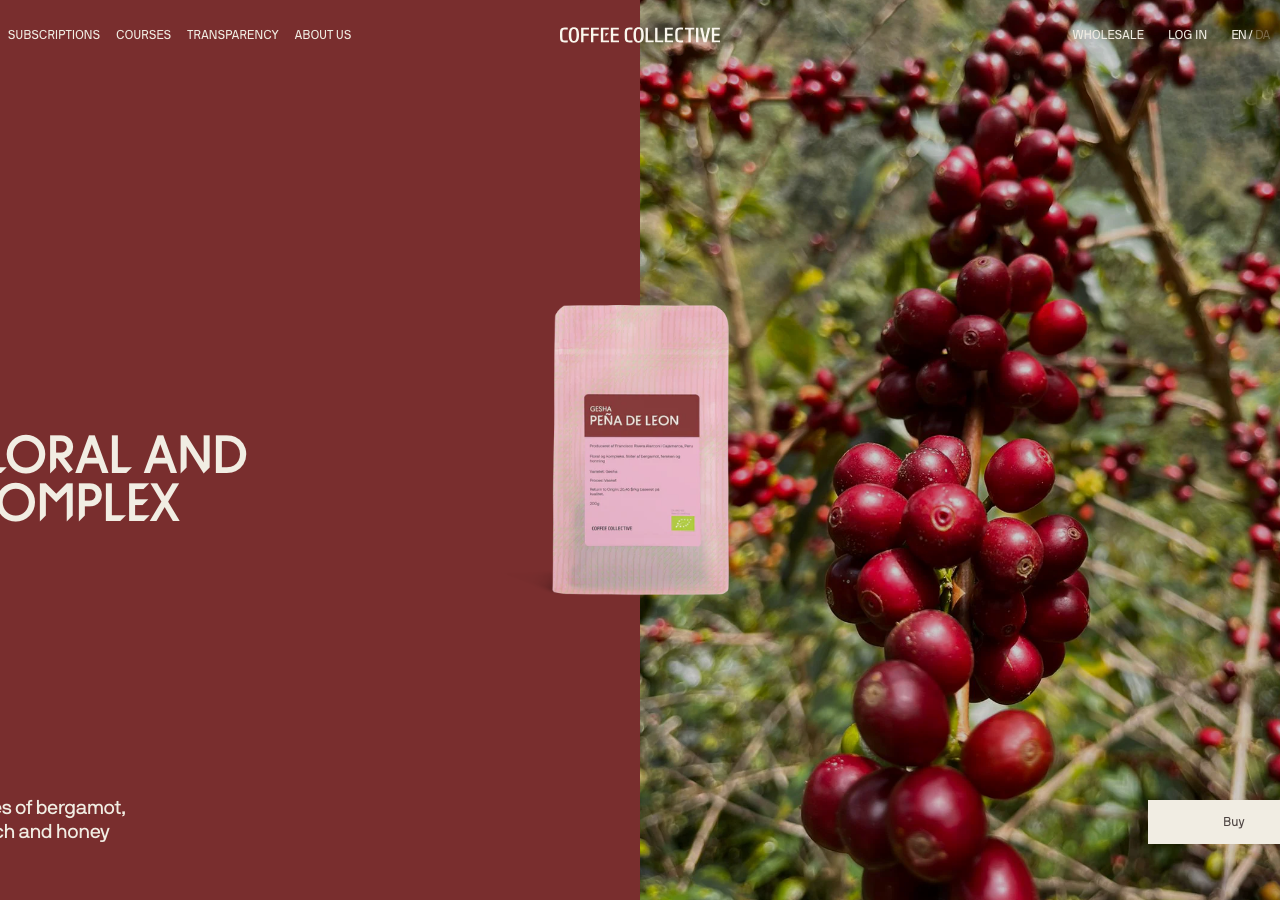 Screenshot of Coffee Collective