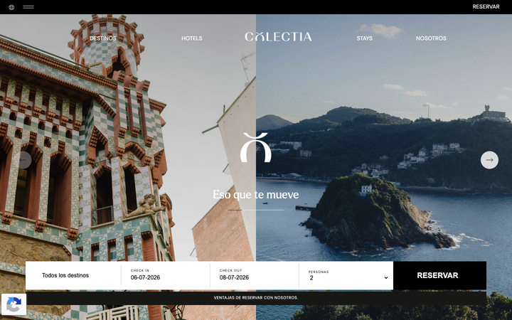 Screenshot of Colectia