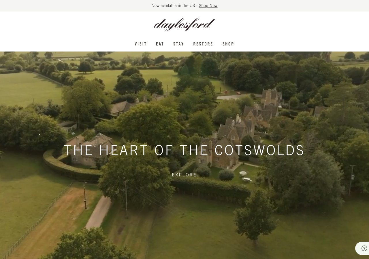 Screenshot of Daylesford Organic