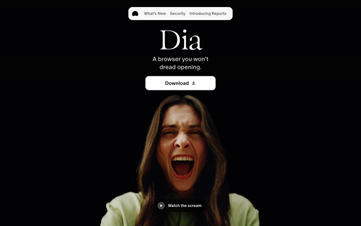 Screenshot of Dia Browser
