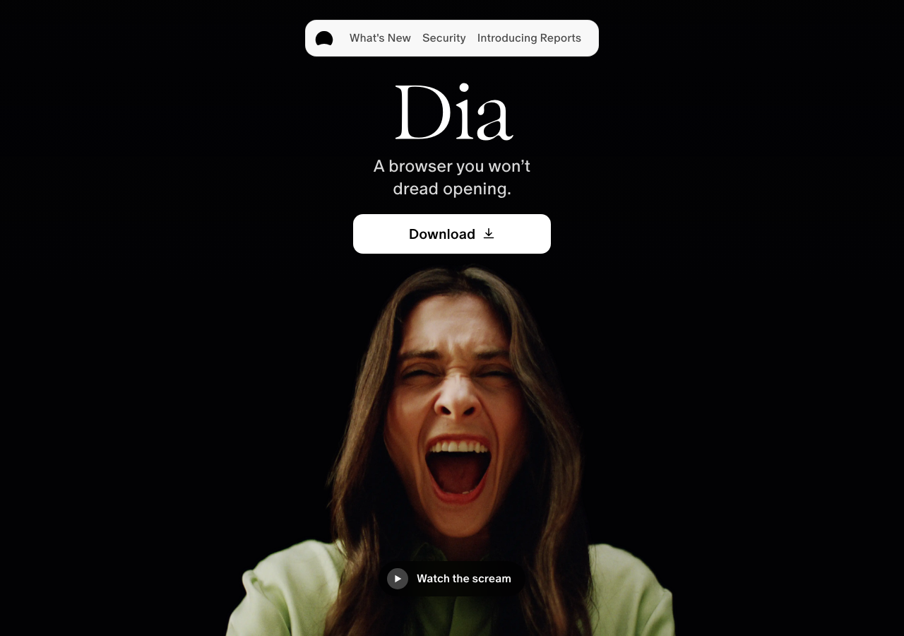 Screenshot of Dia Browser
