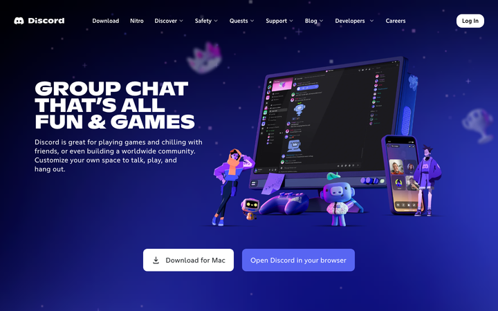 Screenshot of Discord