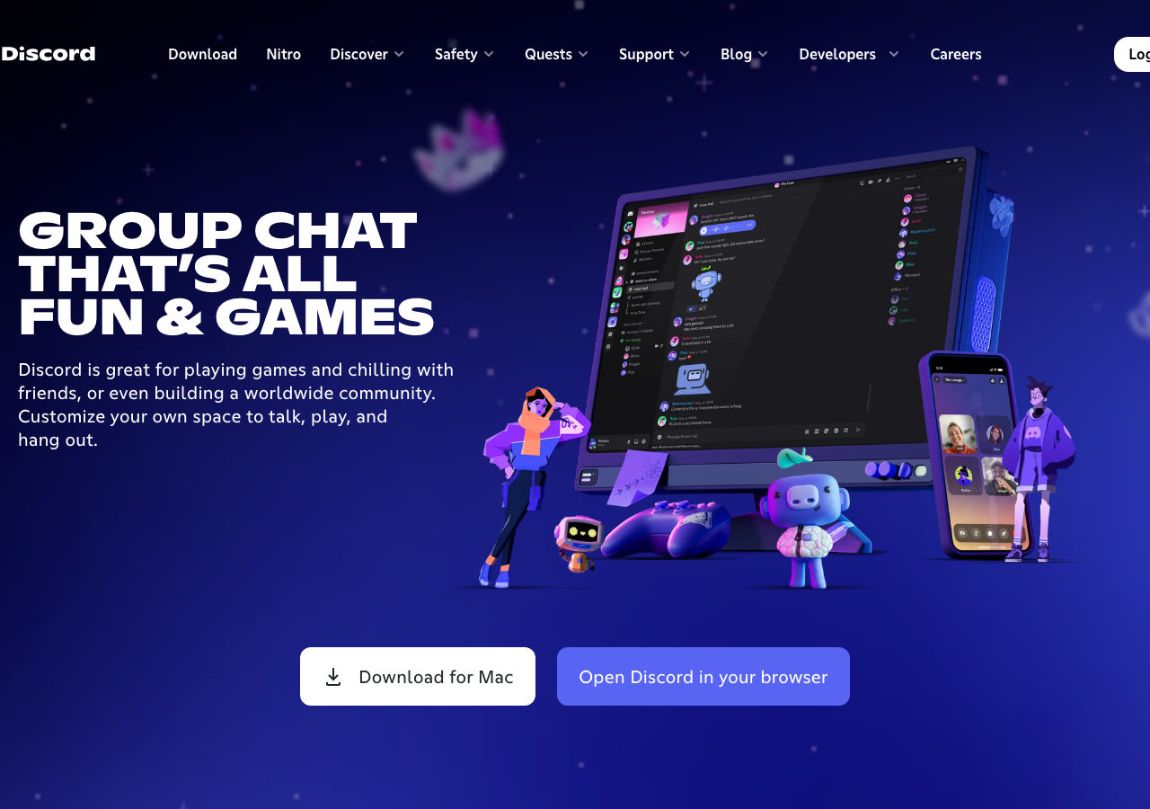 Screenshot of Discord
