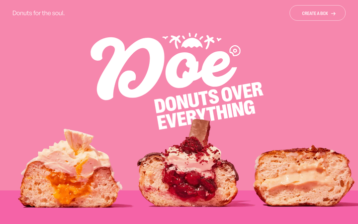 Screenshot of Doe Donuts