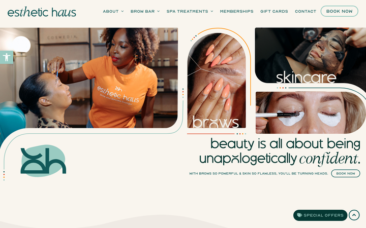 Screenshot of Esthetic Haus