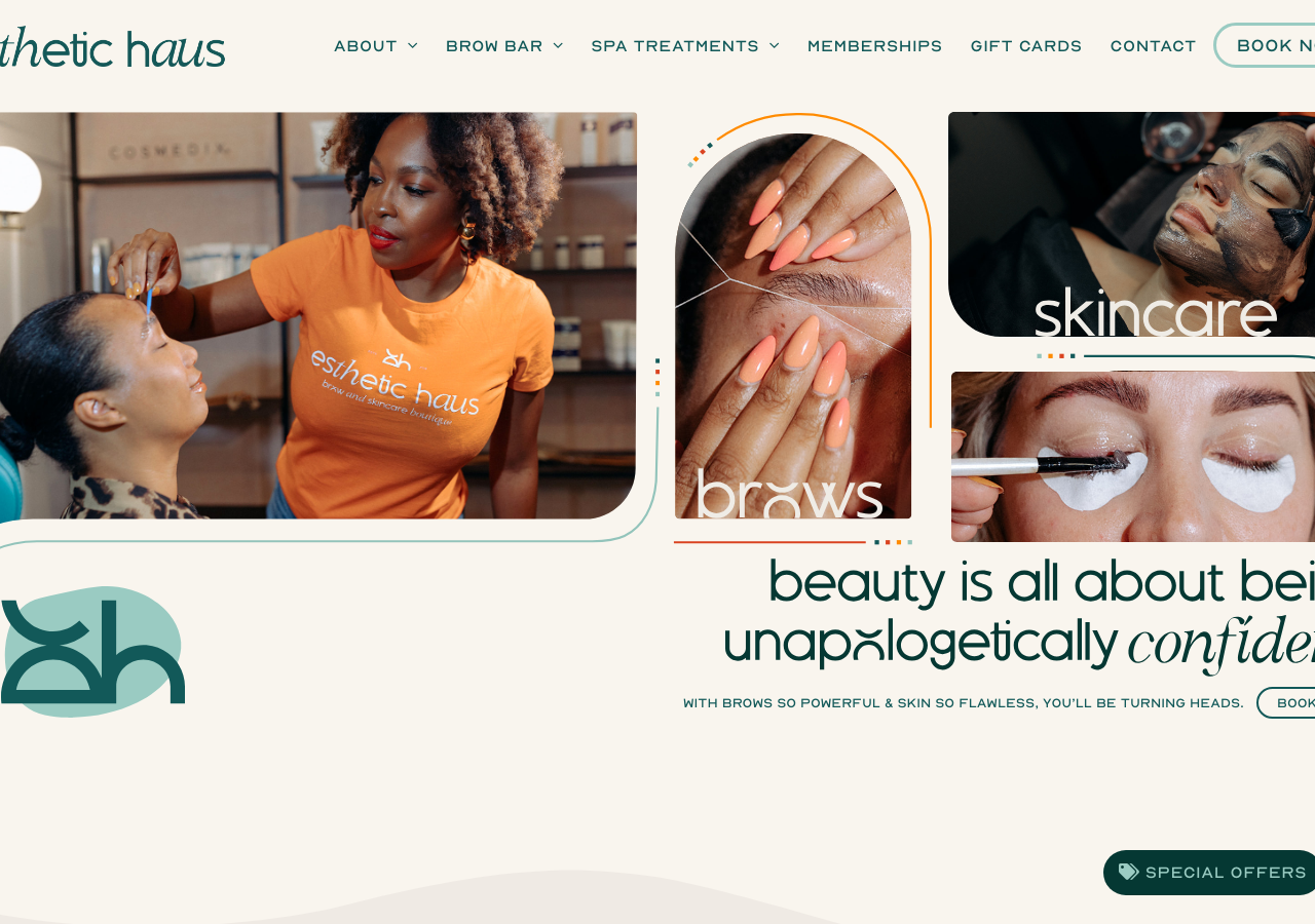 Screenshot of Esthetic Haus