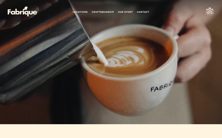 Screenshot of Fabrique Bakery