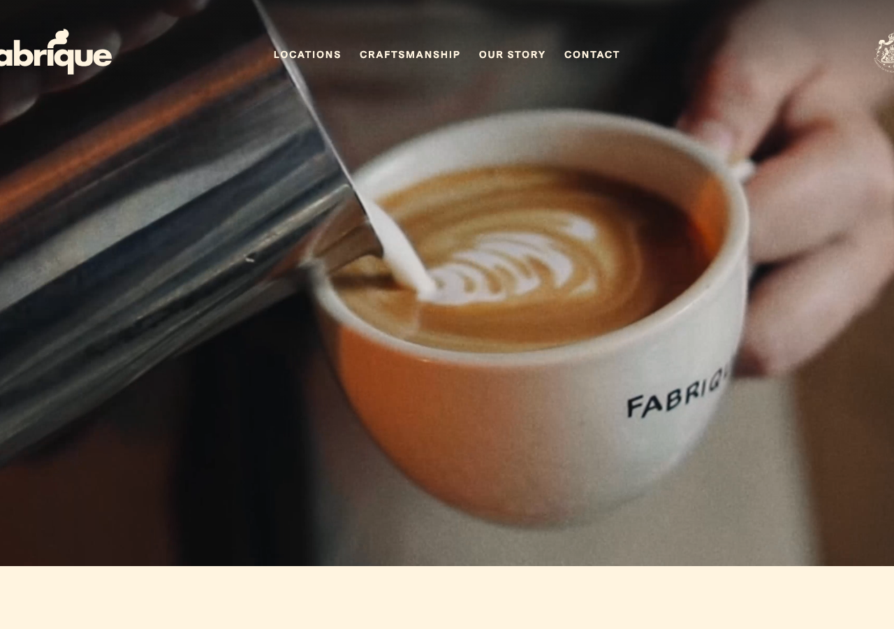 Screenshot of Fabrique Bakery