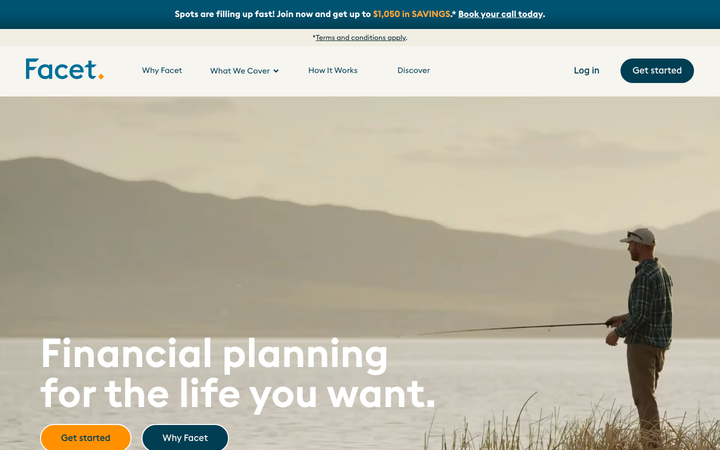 Screenshot of Facet Wealth