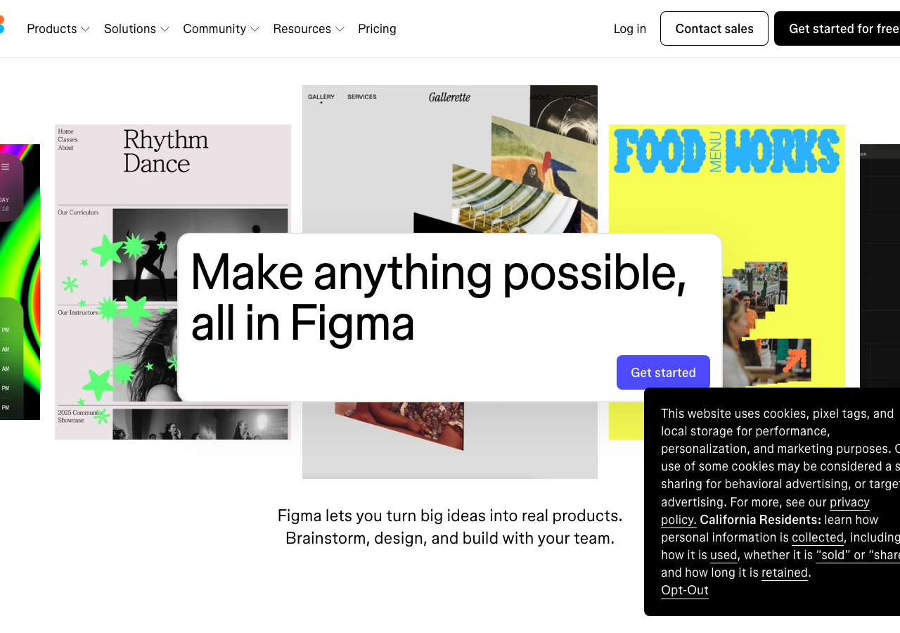 Screenshot of Figma