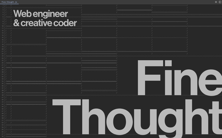 Screenshot of Fine Thought
