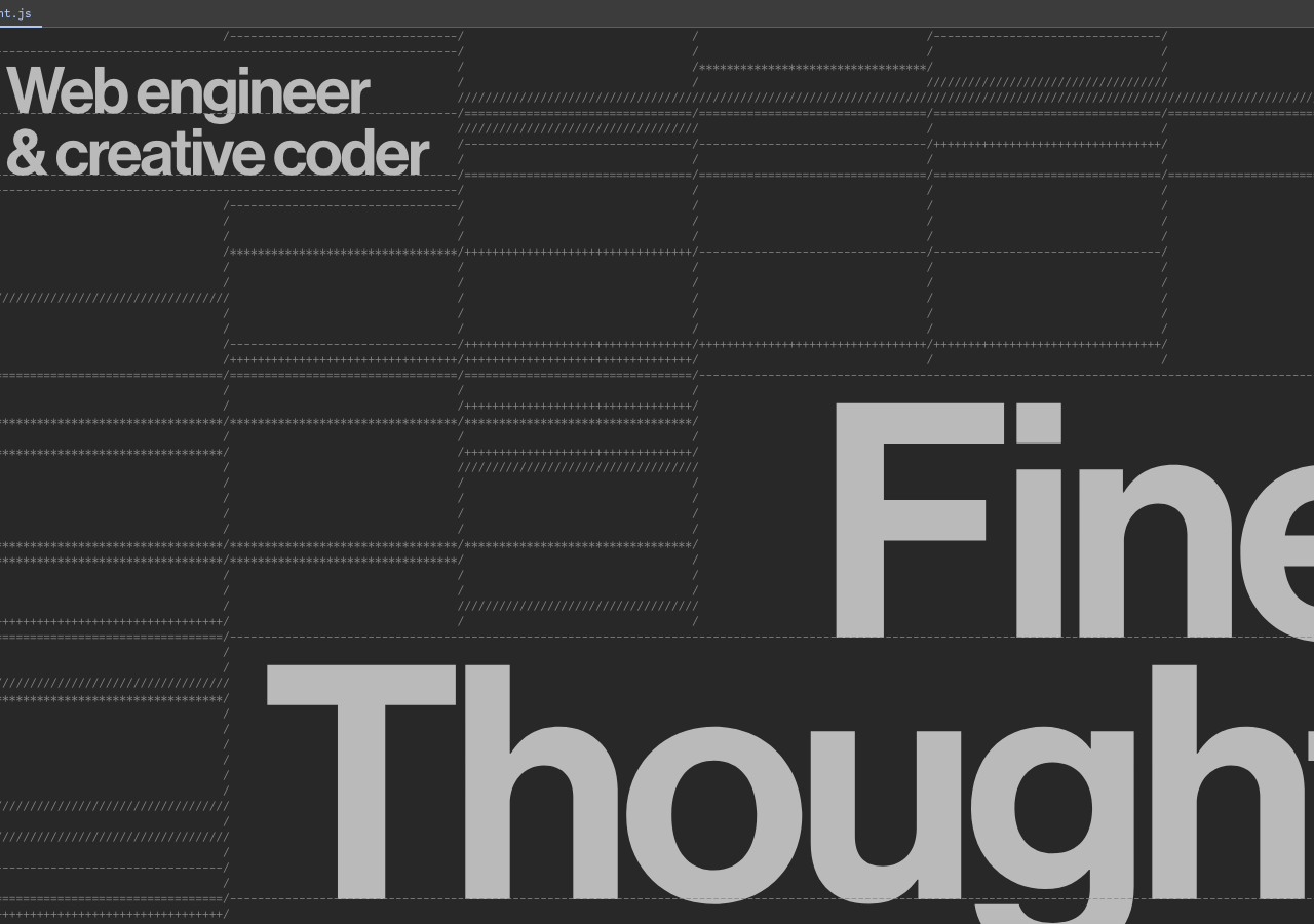 Screenshot of Fine Thought