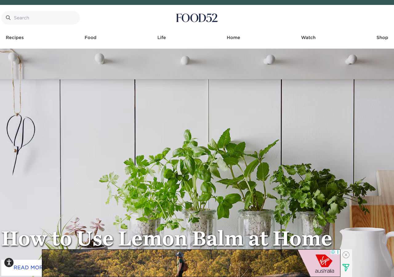 Screenshot of Food52