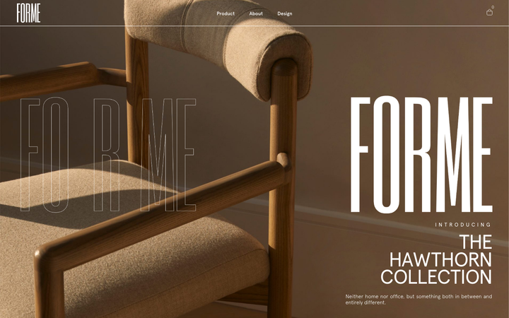 Screenshot of Forme Design