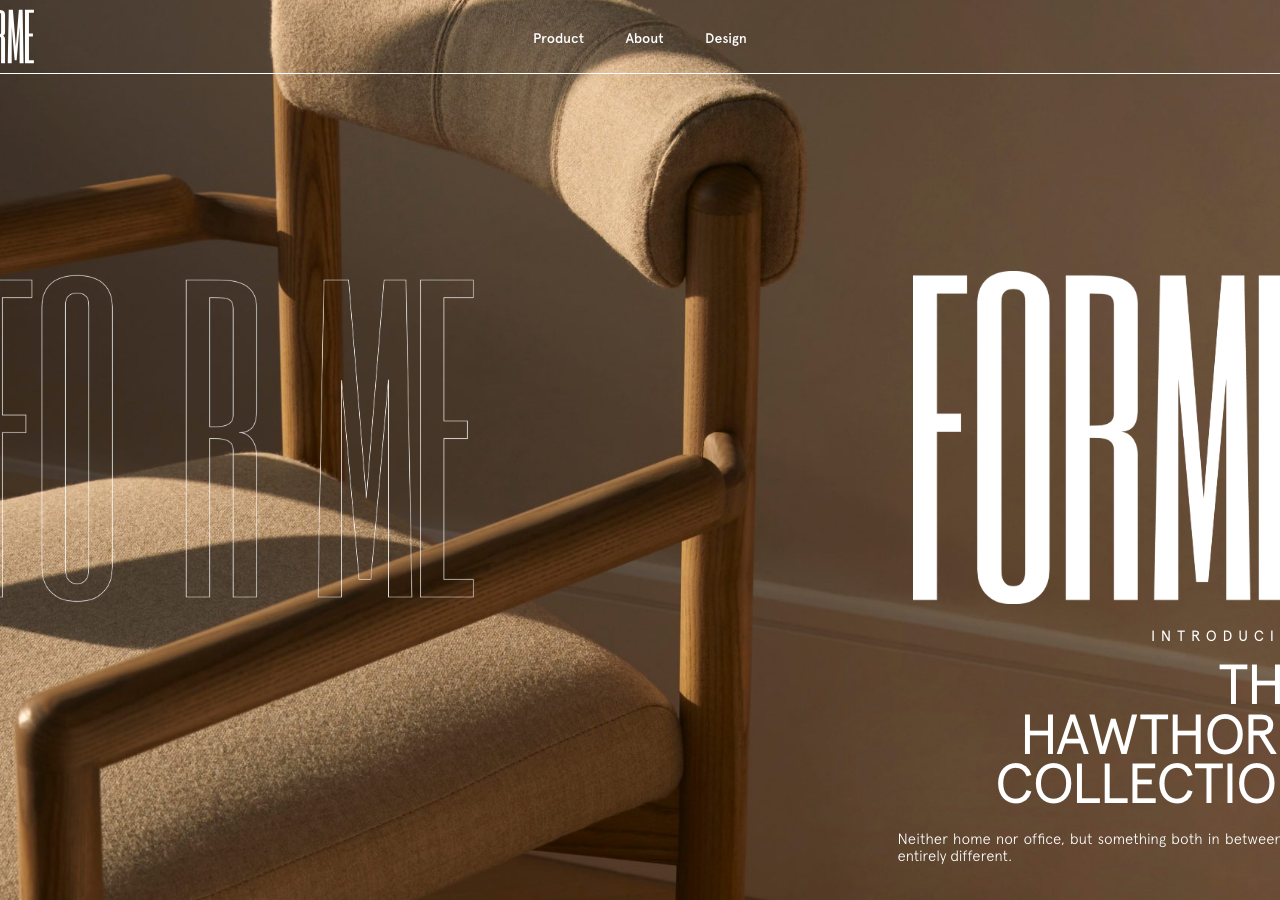 Screenshot of Forme Design